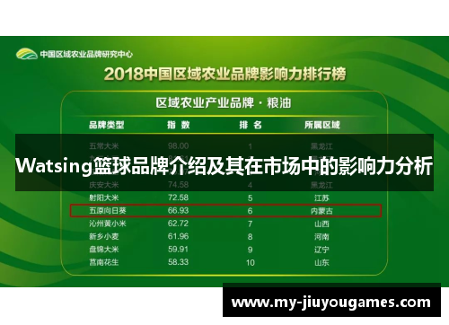 Watsing篮球品牌介绍及其在市场中的影响力分析